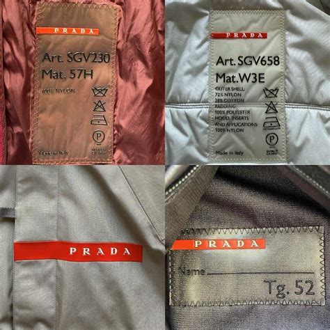 Prada jacket neck label